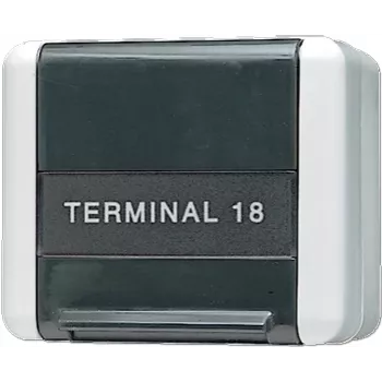 Caja empotrable JUNG 854 W — caja de instalación 75×86×58 mm, para montaje empotrado, negra/blanca
