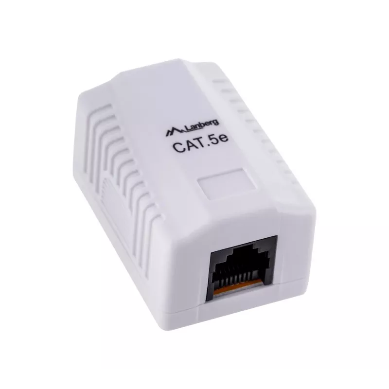 Toma de conexión Lanberg OU5-0001-W RJ-45 blanca