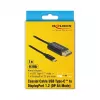 Adaptador de cable de vídeo DeLOCK 84904 USB Type-C a HDMI 1 m negro