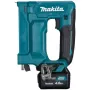Grapadora a batería ST113DSMJ, 10,8 voltios, grapadora eléctrica azul/negro, 2x batería de litio 4,0 Ah, en MAKPAC tamaño 1