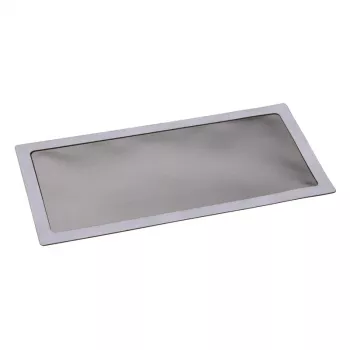 Filtro antipolvo DEMCiflex 0305 — 120×250 mm, negro/gris