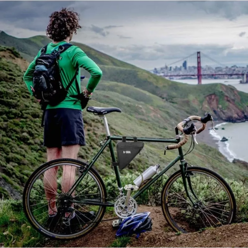 Bolsa de cuadro para bicicleta Extralink, bolsa de tubo diagonal bolsa de bicicleta
