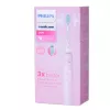 Cepillo de dientes sónico Philips 3100 series HX3671/11 con sensor de presión, batería de Li-Ion integrada, 1 cabezal de cepillo, blanco/rosa