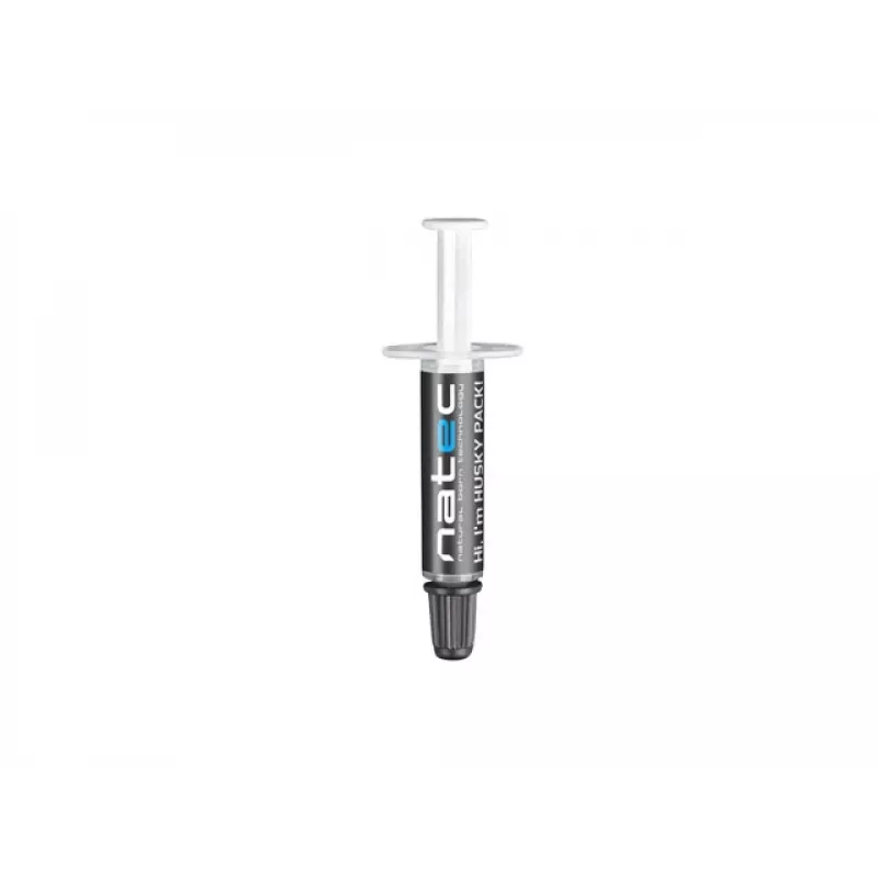 Pasta térmica NATEC Husky Pack NPT-1581, conductividad térmica 4,63 W/m·K, gris, -30–280 °C, 10 uds.