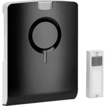 Grothe ECHO - negro - blanco - inalámbrico - 868,35 MHz - 500 m - 86 dB - IP54 (43501)