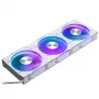 Phanteks D30-120 PWM Reverse Airflow D-RGB ventilador de caja, 120 mm, (3 uds.), blanco