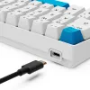 Teclado Sharkoon SGK50 S4 Home USB QWERTZ alemán blanco 60% RGB LED