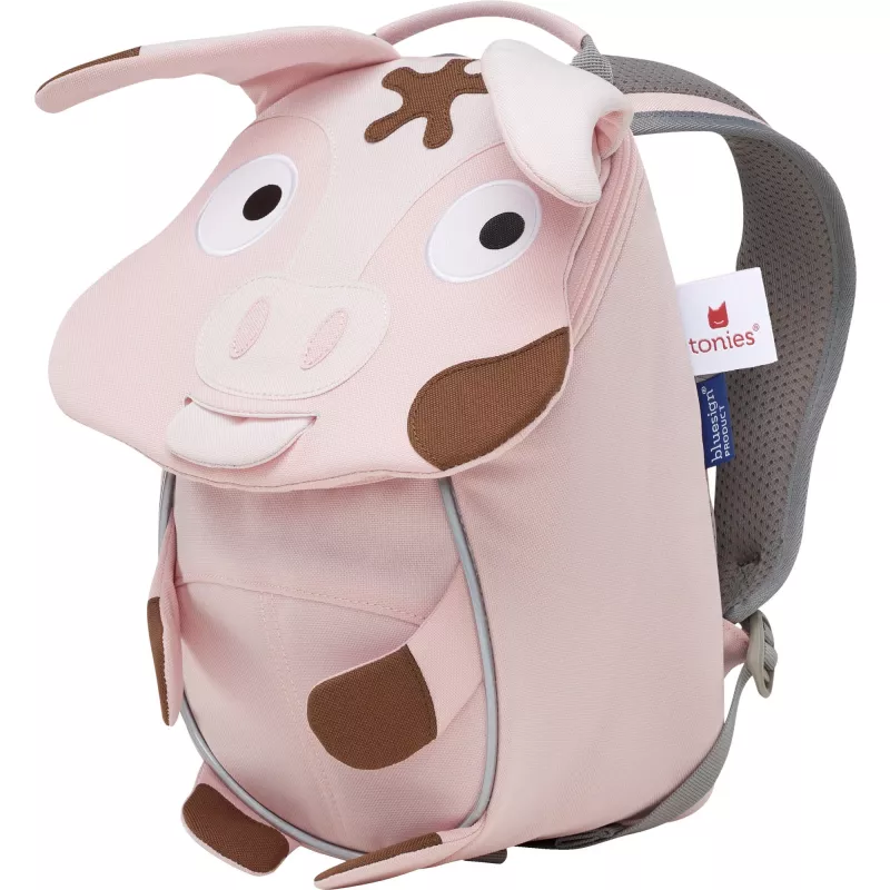Mochila infantil Affenzahn Little Friend Tonie Pig rosa/marrón – pequeña mochila de día para niños