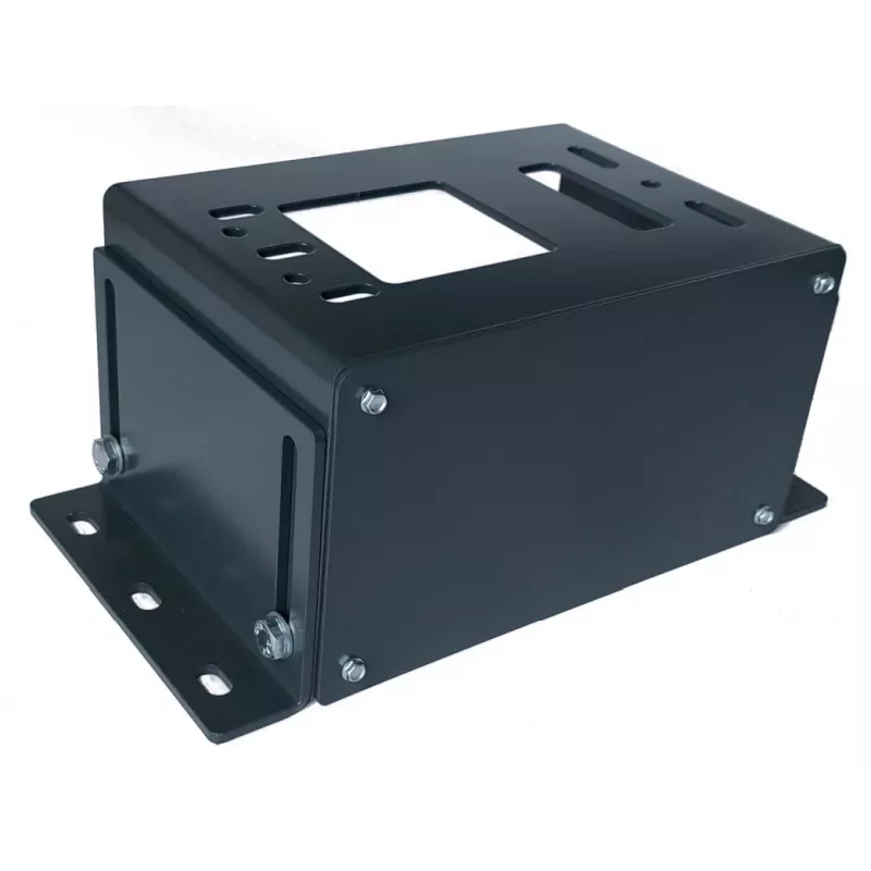 Base de montaje 15,5-24 cm ZINC RAL7016 para motores DEA LIVI, SOMFY ELIXO, BFT DEIMOS, GISE G1000H