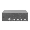 Switch KVM Digitus DS-12883 4 puertos Dual Display 4K HDMI USB