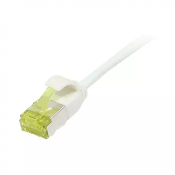 Cable de red RJ45, CAT6A 500 MHz, 0,15 m, blanco, U/FTP, Slimline redondo d=3,8 mm, TPE/LSZH (Superflex), AWG32, con cable Cat.7, Synergy 21 (S217320V3)