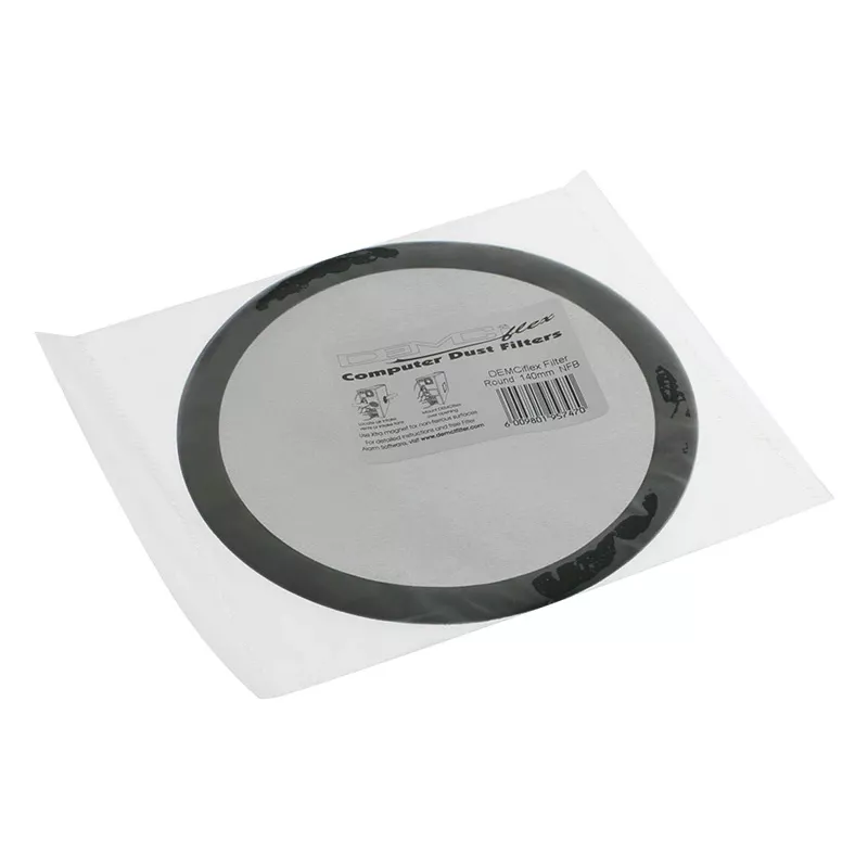 DEMCiflex DF0017 filtro antipolvo 140 mm, redondo, negro