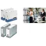 Fellowes Caja de archivo R-Kive PRIMA, blanco-azul (B)100 mm de cartón 100% reciclado, 100% reciclable (0026501)