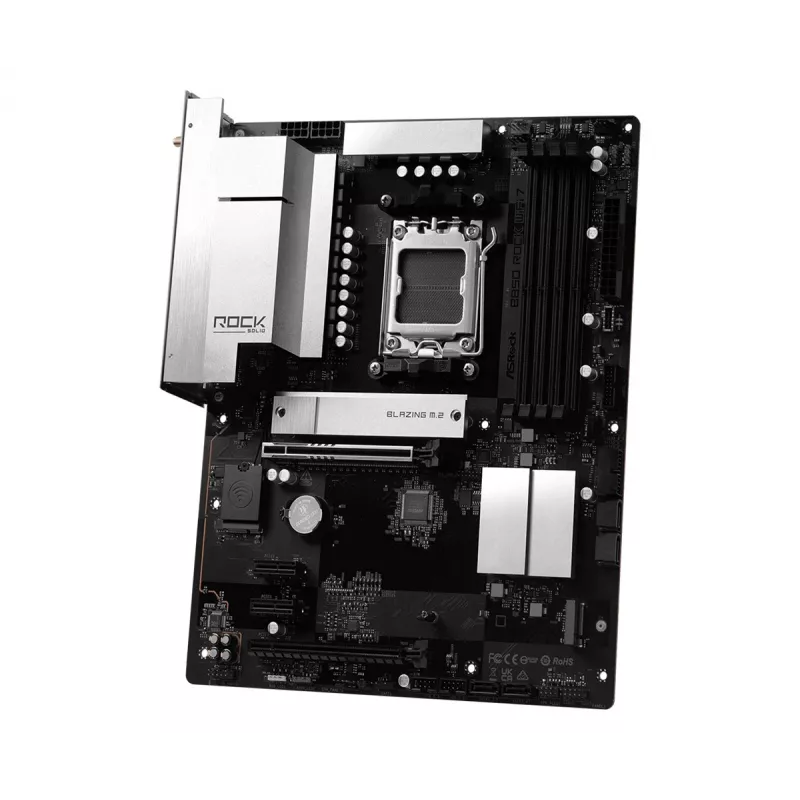Placa base ASRock B850 Rock WiFi 7, socket AMD AM5, ATX, DDR5, Wi-Fi 7