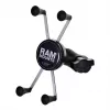 Soporte grande para movil RAM Mounts X-Grip con base para tubo de horquilla de moto