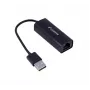 Adaptador de red Lanberg NC-0100-01 de USB 2.0 a RJ45 100 Mbit, cable de 0,15 m