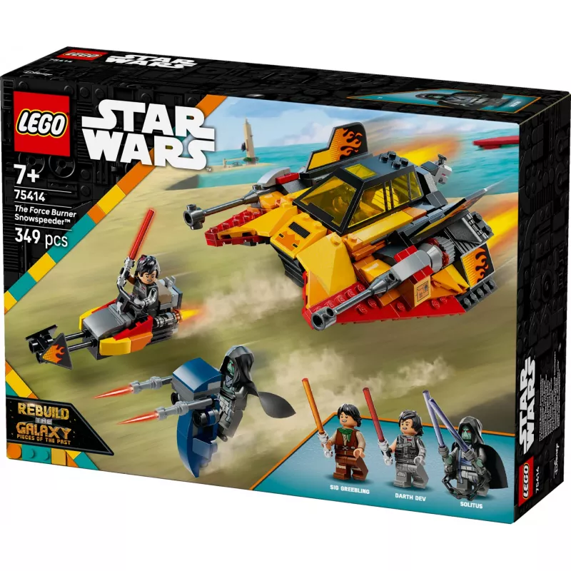 LEGO Star Wars Flame Speeder 75414 set de vehículo de nieve – 349 piezas, 3 minifiguras, edad 7+