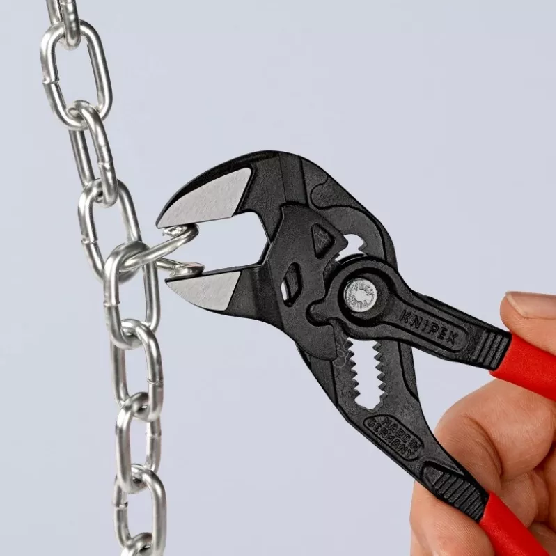 Knipex 86 01 180 llave de tenaza, 180 mm, apertura máx. 40 mm, ajustable en 15 posiciones, roja