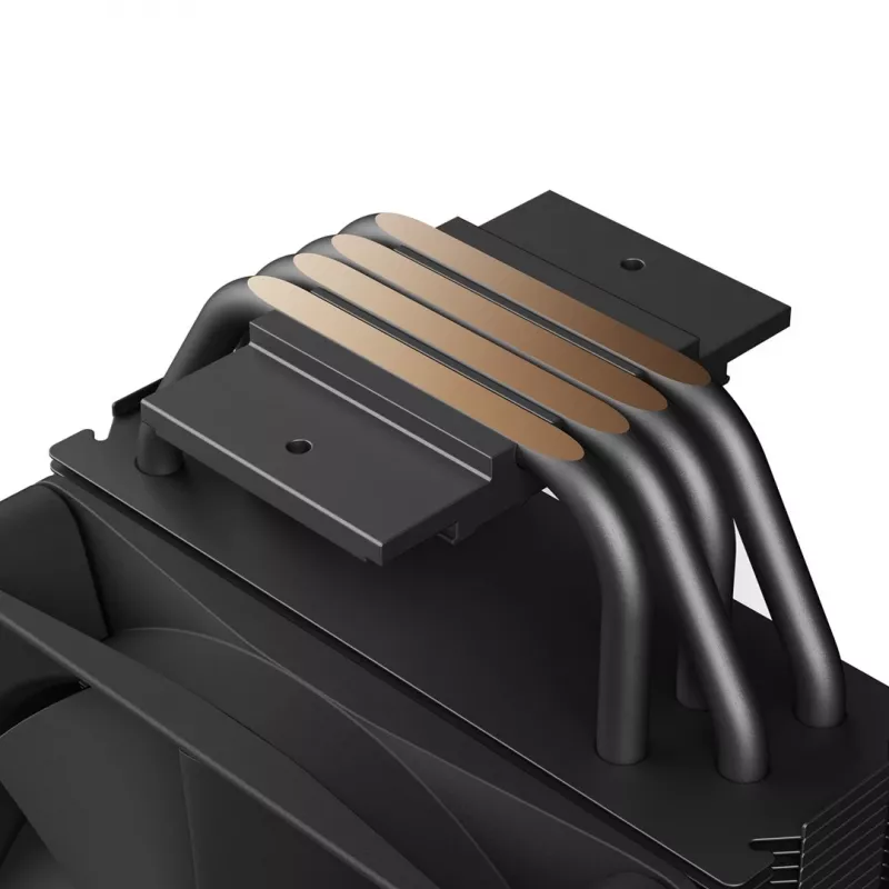 Disipador de aire NZXT T120 procesador 120 mm negro — 4 heatpipes, ventilador 120×120×26 mm, PWM, base de cobre