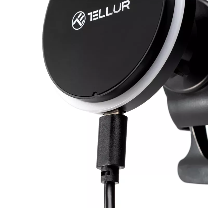 Cargador inalámbrico para coche Tellur TLL151431 compatible con MagSafe 15W Negro para smartphones