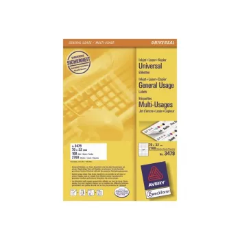 Avery-Zweckform 3479 Etiquetas Blanco Papel 70x32mm Adhesivo permanente