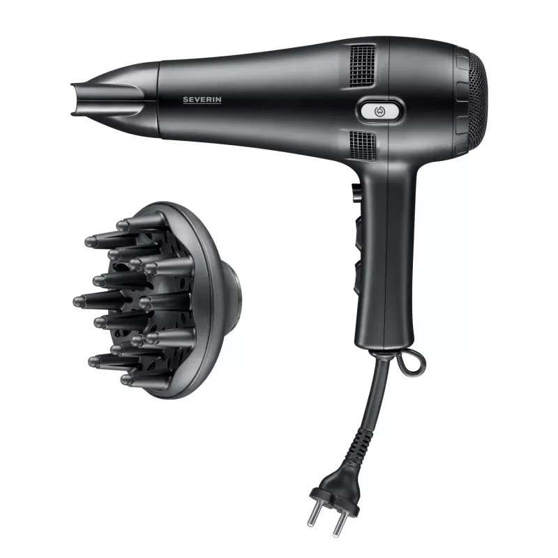 Secador de pelo Severin HT 0165 2100 W negro longitud del cable 1,8 m