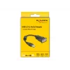 Cable serie DeLOCK 61549 negro 0,25 m USB Type-A RS-232