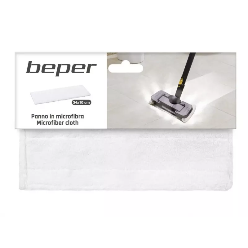 Beper P202VAL002 paño de microfibra para limpiadora de vapor, 34 x 10 cm, lavable en lavadora a 40 °C
