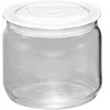 Recipiente de vidrio Rommelsbacher JG05 0,5 l resistente al calor con tapa para yogurtera JG60