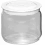 Recipiente de vidrio Rommelsbacher JG05 0,5 l resistente al calor con tapa para yogurtera JG60