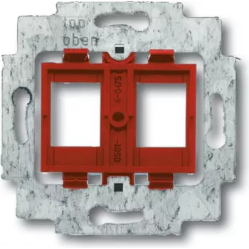 BUSCH JAEGER 1753-0-8055 - 2 x RJ-45 - rojo - metal - plástico