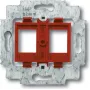 BUSCH JAEGER 1753-0-8055 - 2 x RJ-45 - rojo - metal - plástico