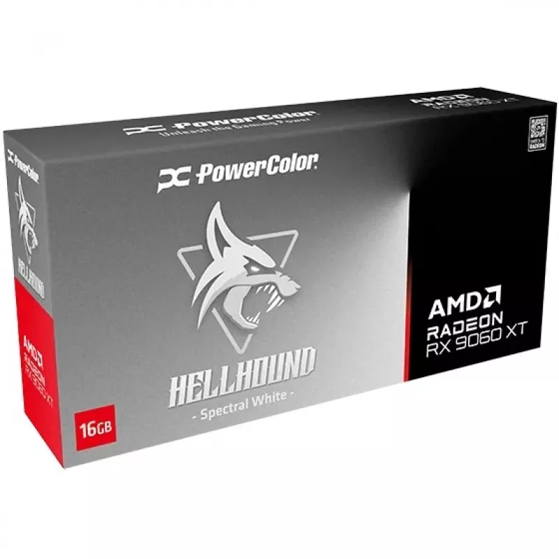 PowerColor Hellhound Radeon RX 9060 XT 16GB GDDR6 blanca