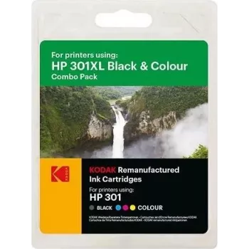 185H030117 KODAK HP 2510 Tinta (2) BK+CL CH563EE/CH564EE 550/330S. 15ml/18ml (185H030117)