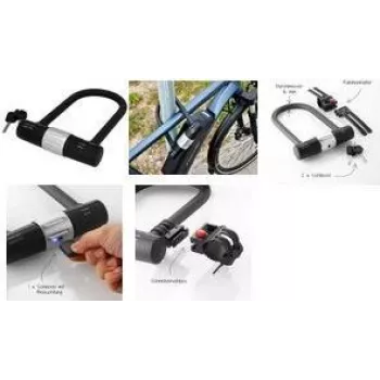Candado de horquilla FISCHER 85851, candado de arco, nivel de seguridad 10