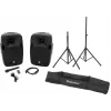 Set de altavoces activos Omnitronic XFM-212AP con trípode MOVE MK2, par