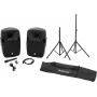Set de altavoces activos Omnitronic XFM-212AP con trípode MOVE MK2, par