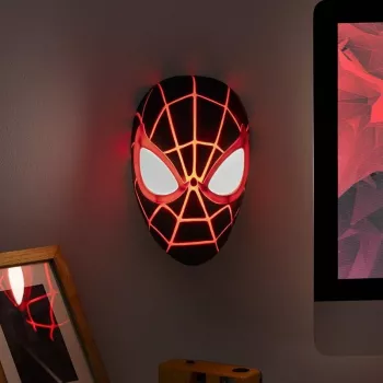 Lámpara de mesa Paladone Mask Light PP14323SPMVN Spiderman Miles Morales – luz nocturna con forma de personaje