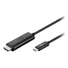 Goobay Cable adaptador USB 3.1 Type-C™ a High Speed HDMI™, 1,8 m - Conector macho USB-C™ > Conector macho estándar HDMI™ (Type-A) (77528)