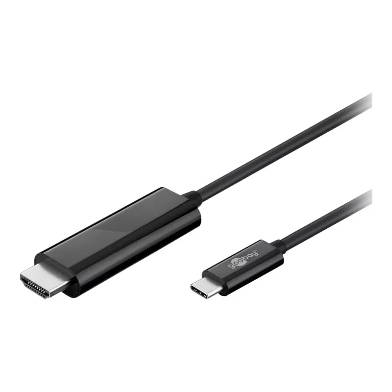 Goobay Cable adaptador USB 3.1 Type-C™ a High Speed HDMI™, 1,8 m - Conector macho USB-C™ > Conector macho estándar HDMI™ (Type-A) (77528)