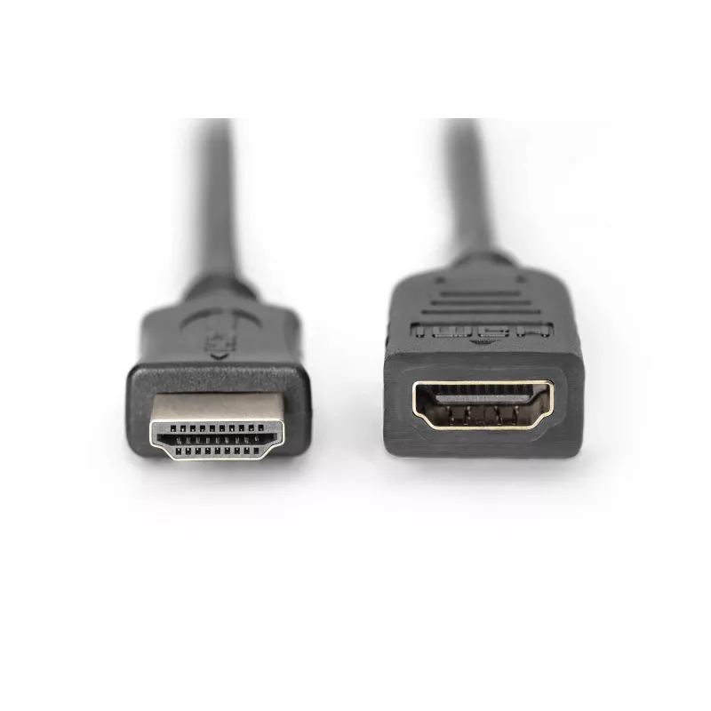 Digitus ASSMANN cable alargador HDMI High Speed - HDMI con Ethernet - HDMI (H) a HDMI (M) - 5 m - triple aislamiento - negro (AK-330201-050-S)
