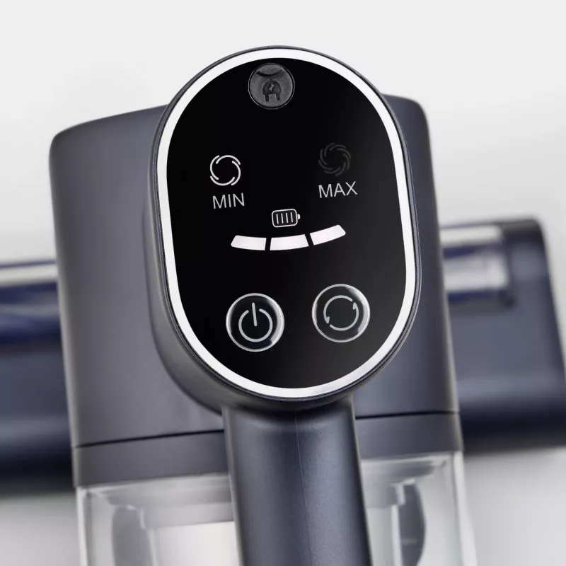 Aspirador escoba SEVERIN HV 7178 — inalámbrico Li-Ion 2,2 Ah, 130 W, sin bolsa 0,5 l, azul metalizado