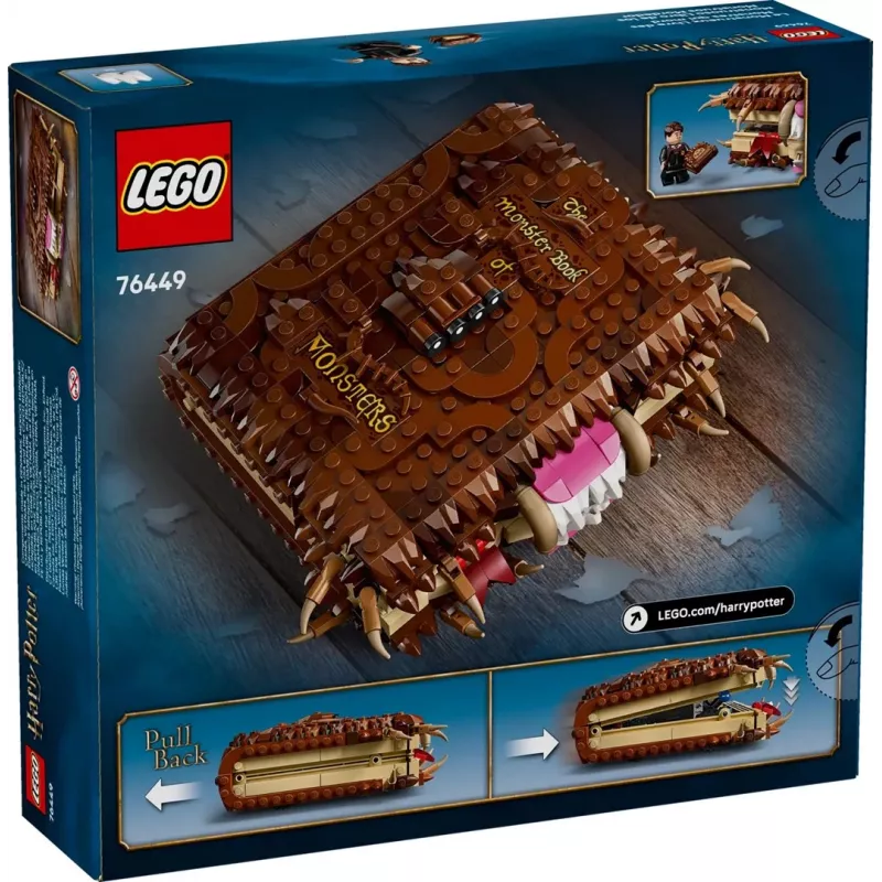 LEGO Harry Potter Spielset Monsterbuch der Monster 76449 — 518 piezas, 1 minifigura, dientes encajables