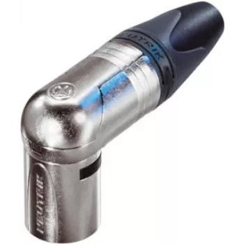 Conector XLR Neutrik NC5MRX negro - hilo plateado (NC5MRX)