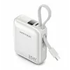 Vention FHEN0 Power bank, 10000 mAh, 35 W, cable USB-C integrado, beige