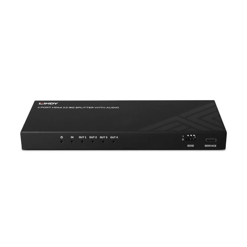 Lindy 38535 divisor HDMI 8K60 de 4 puertos con audio