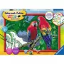 Ravensburger Pintar por números - Loros coloridos