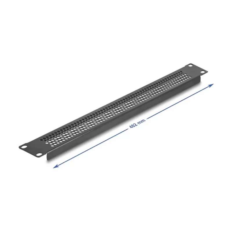 Placa ciega DeLOCK 67035 negro metal 44 mm x 482 mm x 11 mm