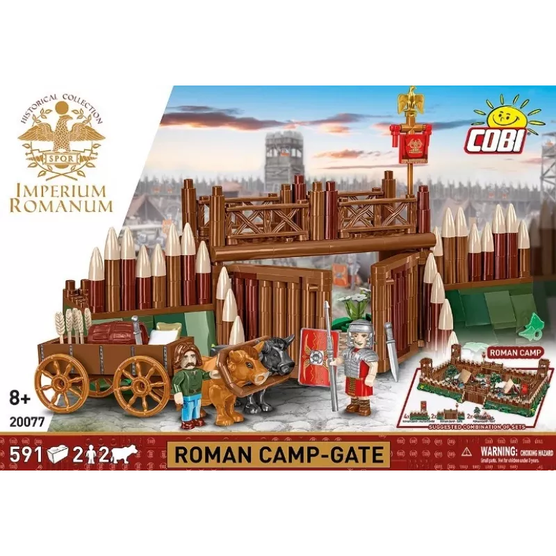 Cobi Set de construcción Imperium Romanum — Puerta de campamento romano, 591 piezas
