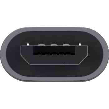 Goobay Adaptador USB 2.0 Hi-Speed, Gris, Gris – Conector hembra USB-C™ > Conector macho USB 2.0 Micro (Type-B) (55553)